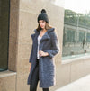 Women long cardigan coat faux fur overcoat warm soft teddy jacket winter autumn