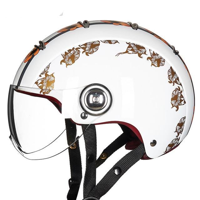 Vespa helmets vintage motorcycle helmet retro half open face jet style