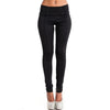 Women tight pants high waist push up patchwork button workout trousers