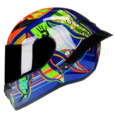 Racing helmet full face rider motorcycle helmets painting classic style