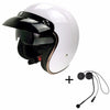 Vintage bluetooth motorcycle helmet smart biker headset phone taking GPRS